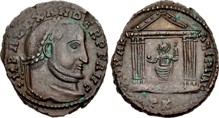 Carthage RIC VI 75 var Alexander of Carthage, AE follis, 21mm, 4