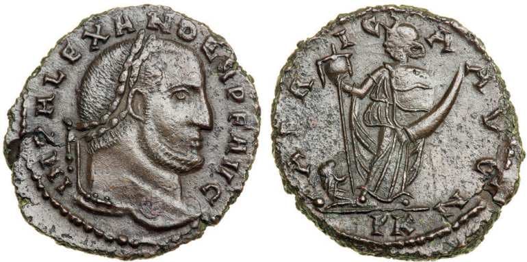 Carthage RIC VI 64 Alexander, AE follis, 23 mm, Carthage mint, AD 308-311
