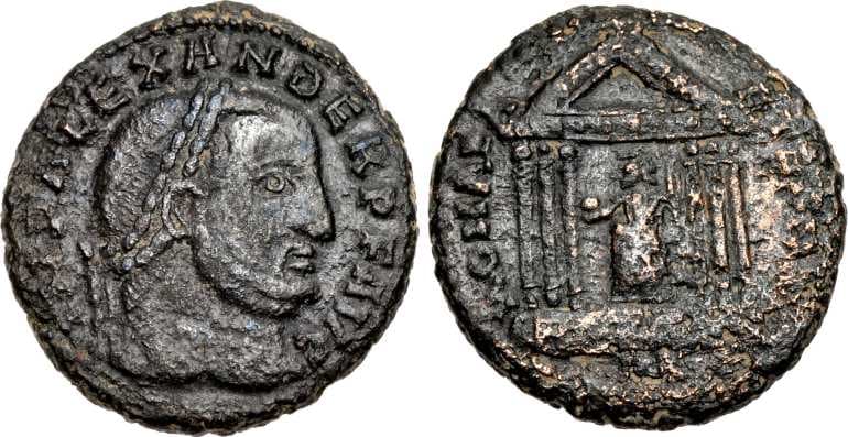 Carthage RIC VI 70 Alexander, AE follis, Carthage mint, AD 308-311