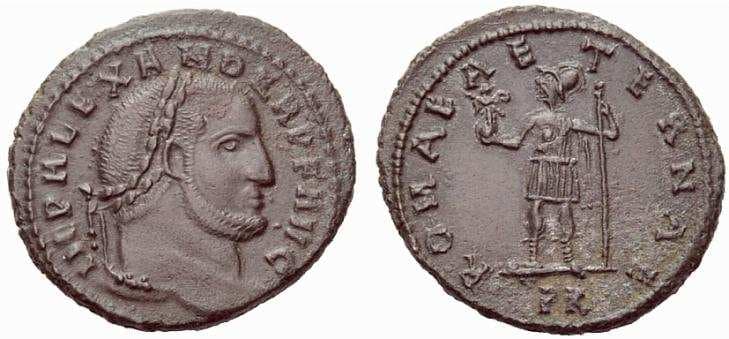 Carthage RIC VI 71 Alexander, AE follis, Carthage mint, AD 308-311