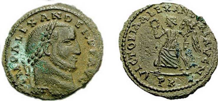 Carthage RIC VI 73 Alexander, AE follis, Carthage mint, AD 308-311
