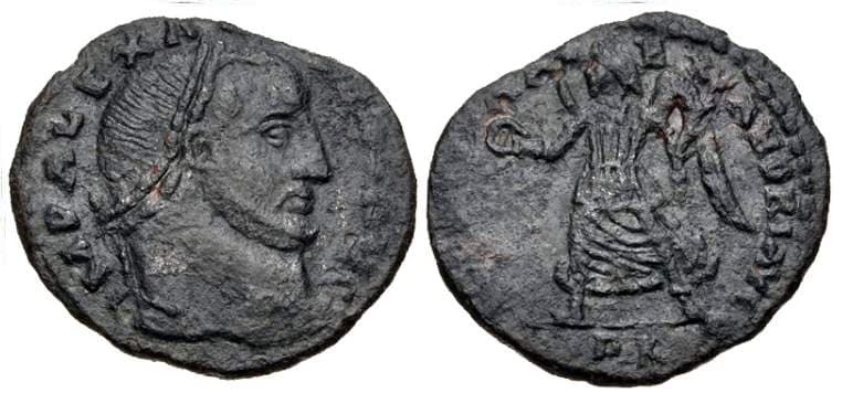 Carthage RIC VI 73 (2) Alexander, AE follis, Carthage mint, AD 308-311