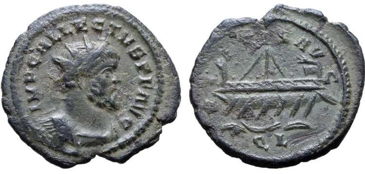 RIC 55 (1) Allectus AE Quinarius