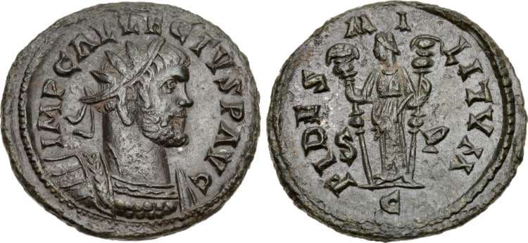 RIC 70, S-P Allectus