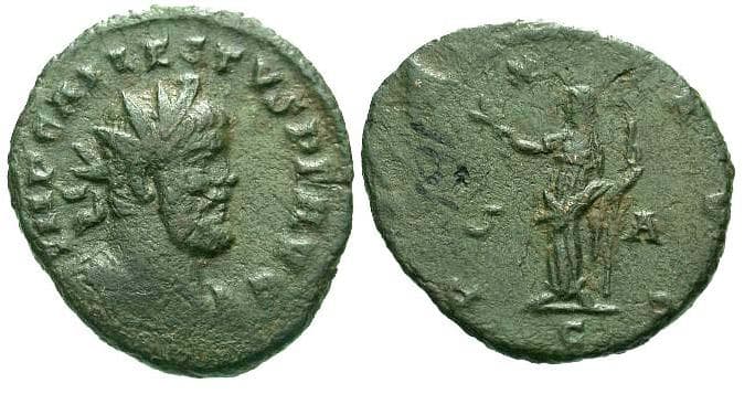 RIC 86 var Allectus, AE antoninianus