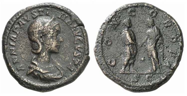 RIC 399 Annia Faustina, AE Sestertius