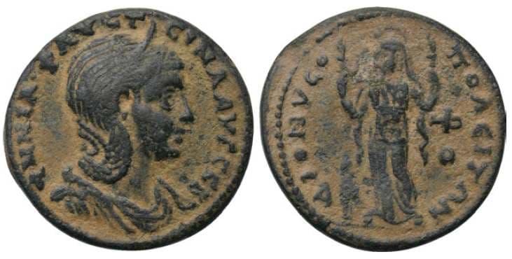 Dionysopolis Phrygia Waddington 5942 Annia Faustina, AE29 of Dionysopolis, Phrygia