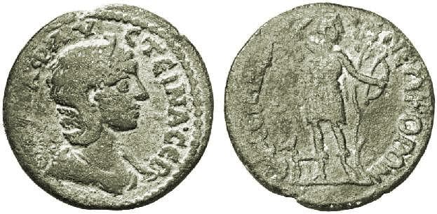 Ephesos Mionnet 628 Annia Faustina, AE, 11