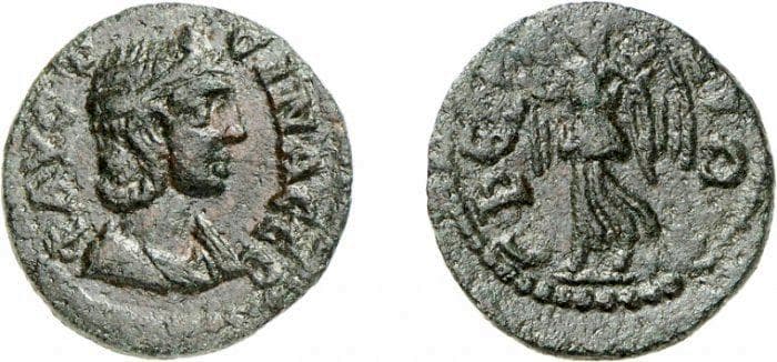 Ephesos SNG Munich 188 Annia Faustina AE of Ephesos, Ionia