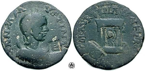 Sidon Rouvier 1572var Annia Faustina AE 26mm of Phoenicia, Sidon