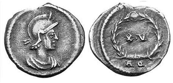 Bendall (2003) 3 Anonymous Third-siliqua, Aquileia, AD 375-92, poss