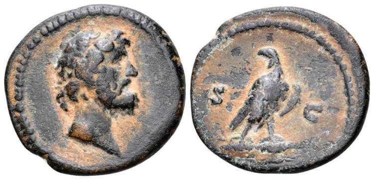 RIC II, 4 (2) AE quadrans, 17mm, anonymous issue, Time of Domitian to Marcus Aurelius