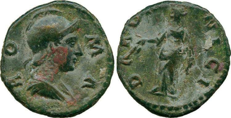 RIC II 1016 AE quadrans, 17mm, anonymous issue, struck under Hadrian, AD 117-138, coins of the mines