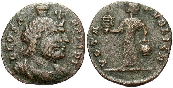 Vagi 3417 Anonymous Issue for the Festival of Isis, AE3, 4th Century, Rome, 20mm, 2