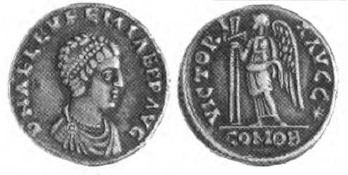 Hill 272 Becker copy Aelia Euphemia, wife of Anthemius, AD 467-470), AR siliqua, 17
