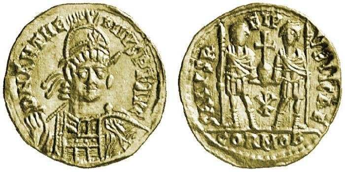 RIC 2823 Anthemius, AV solidus, 4