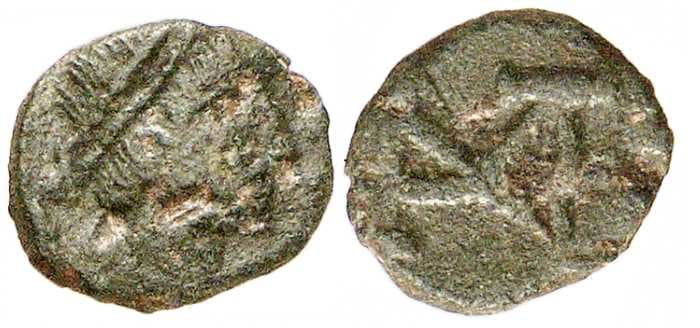 RIC 2862 Anthemius, AE 10 mm, Rome