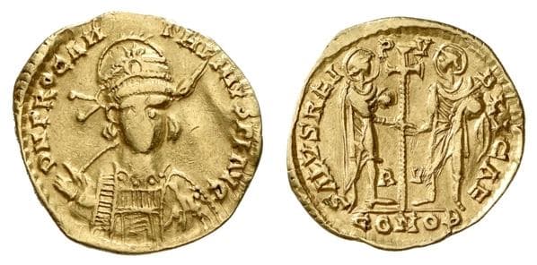 RIC 2869 Anthemius, AV Solidus, Ravenna mint