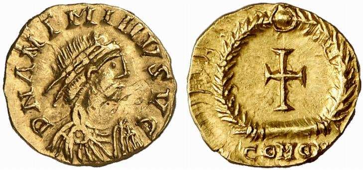 RIC 2906 Anthemius, AV Tremissis, AD 467-472