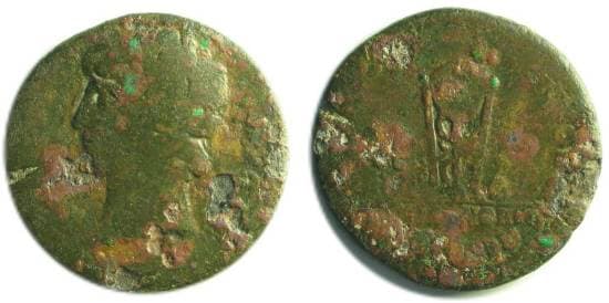 Tarsus SNG Fr 1420 Antinous AE32 of Tarsos, Cilicia