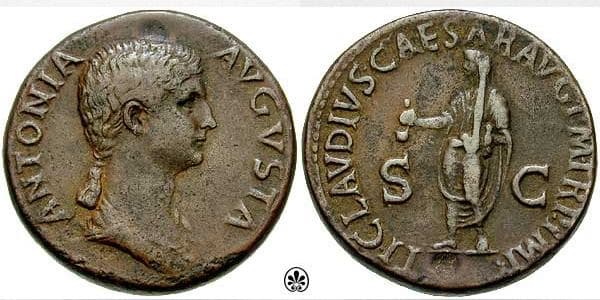 RIC 92 Sear5 1902 Antonia AE Dupondius