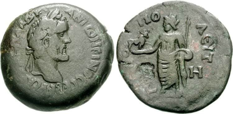 Heliopolites Nome Dattari 6248 Antoninus Pius, AE34 drachm of Heliopolites Nome, Egypt