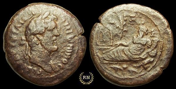 Alexandria Milne 2184 Emmett 1622 Antoninus Pius AE Drachm of Alexandria