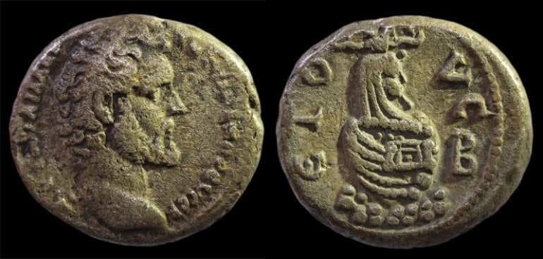 Alexandria Milne 1587 Antoninus Pius, 24mm billion tetradrachm of Alexandria, Egypt