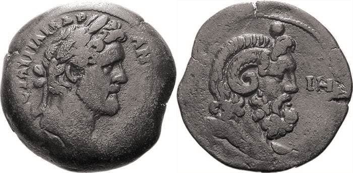 Alexandria Milne 2278-2279 Antoninus Pius AE drachm of Alexandria, Egypt