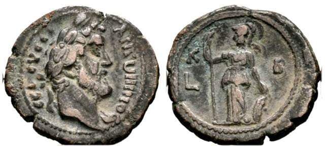 Alexandria Milne 2367 var Antoninus Pius, AE tetradrachm of Alexandria, Egypt
