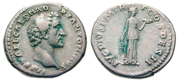 RIC 12 Sear 4055 Antoninus Pius Denarius