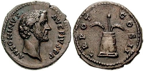RIC 44 Sear 4112 Antoninus Pius Denarius