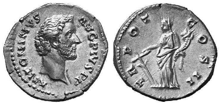 RIC 49 Sear 4116 Antoninus Pius Denarius