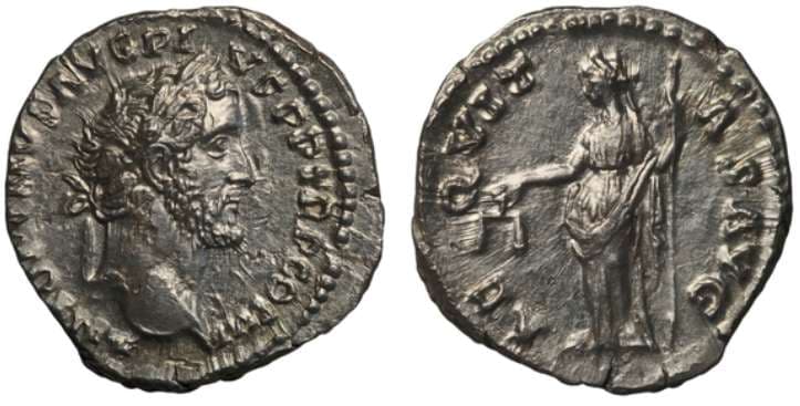 RIC 61a Antoninus Pius Denarius