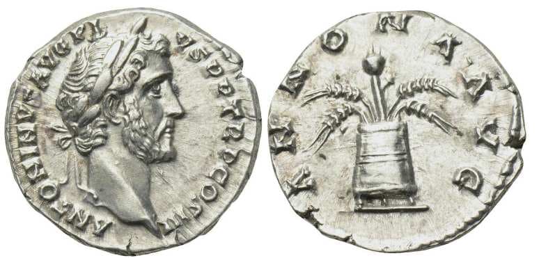 RIC 62a Sear 4050 Antoninus Pius AR Denarius