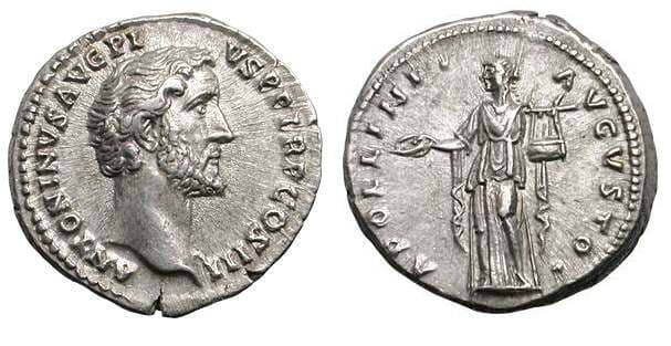 RIC 63B RSC 59 Sear 4051 Antoninus Pius Denarius