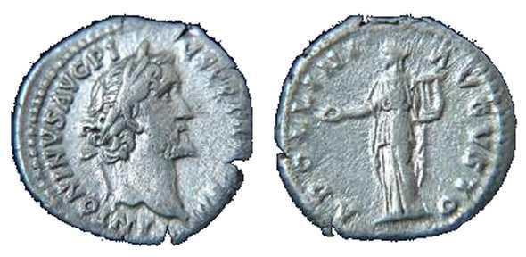 RIC 63B RSC 60 Antoninus Pius Denarius