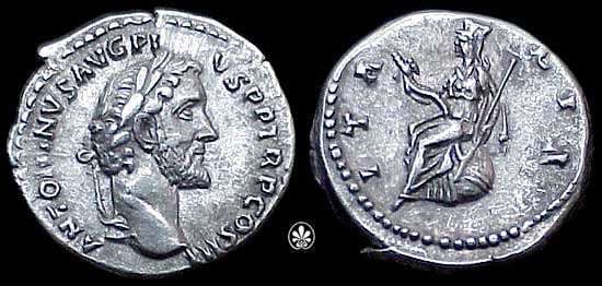 RIC 73 Sear'88 1238 Antoninus Pius Denarius