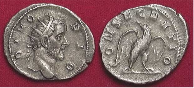RIC 89[decius] Sear 9474 Divus Antoninus Pius AR Antoninianus