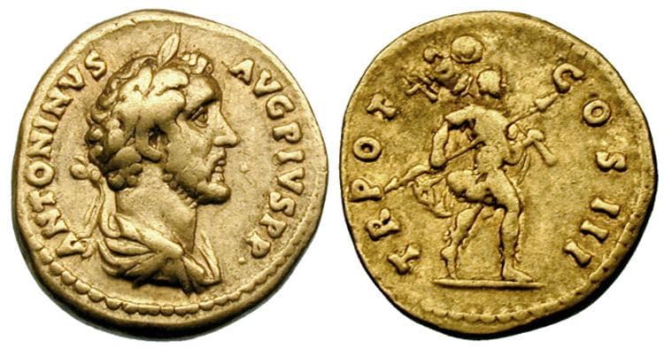 RIC 90 Antoninus Pius AV Aureus