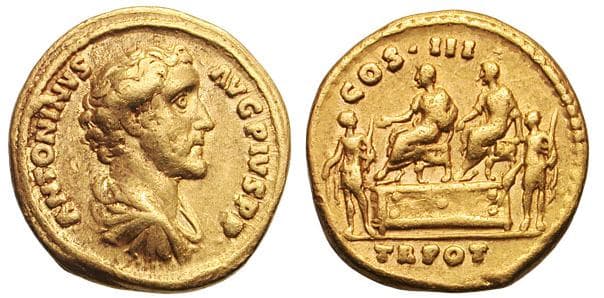 RIC 92 Antoninus Pius AV Aureus