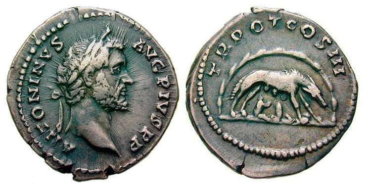 RIC 95 Sear 4120 Antoninus Pius AR Denarius