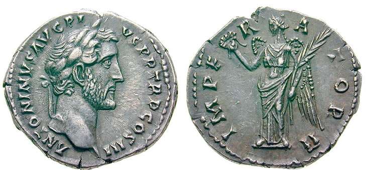 RIC 111c Antoninus Pius Denarius