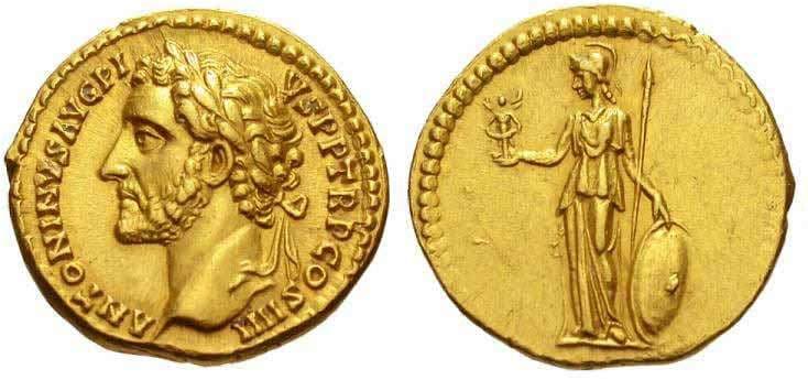 RIC 158e Antoninus Pius AV Aureus