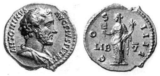 RIC 169c Antoninus Pius, AR denarius