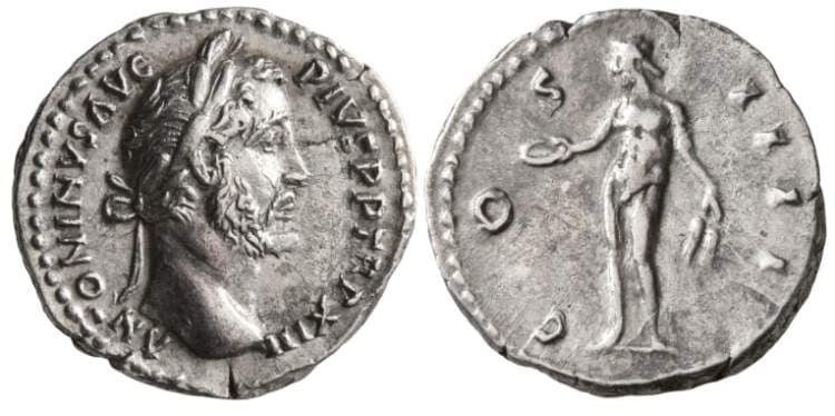 RIC 189 Antoninus Pius Denarius
