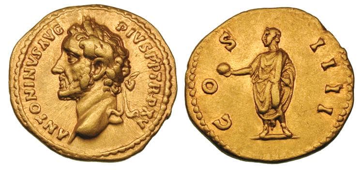 RIC 206 Sear 4004 Antoninus Pius AV Aureus