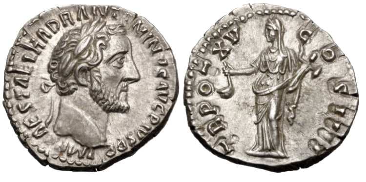 RIC 209 Sear 4122 Antoninus Pius Denarius