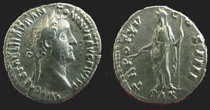 RIC 216a Antoninus Pius Denarius