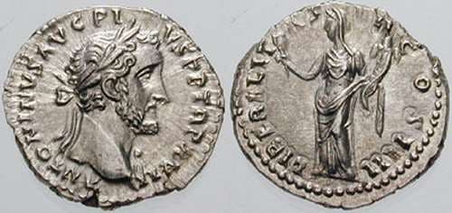 RIC 235 ANTONINUS PIUS Denarius